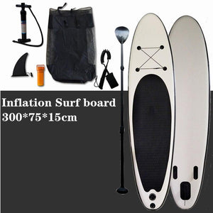 Inflatable Stand Up Paddle Board Sup-Board Surfboard Kayak Surf set 300*75*15cm with Backpack,leash,fins.