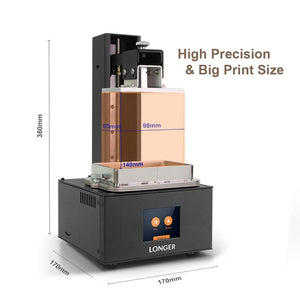 Longer Orange 10 LCD 3D Printer Longer3d SLA 3D Printer Smart Support Fast Slicing UV Light-Curing UV Resin Impresora 3d Drucker