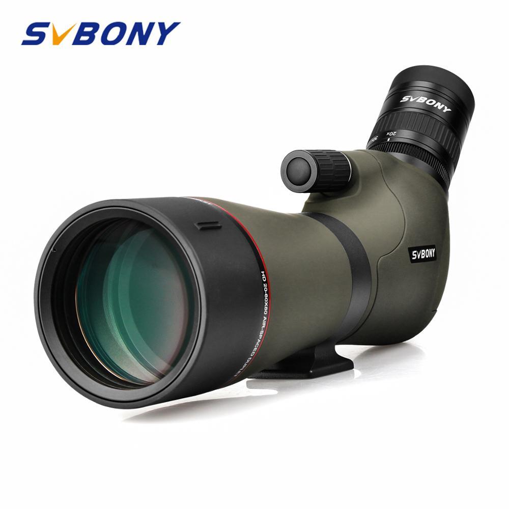 SVBONY 20-60x80 Spotting Scope Zoom Nitrogen Filled Water-proof Telescope Dual Focus Mechanism Metal Body for Birdwatching SV46