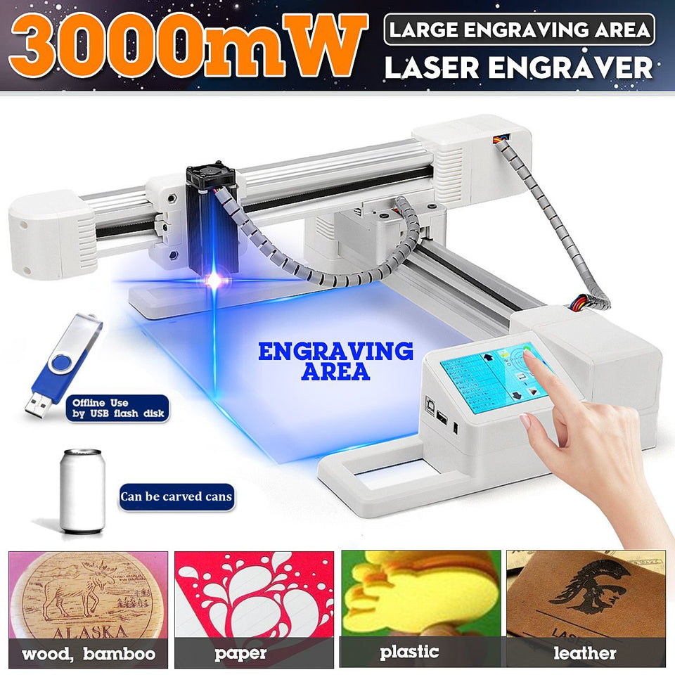 3W/7W Professional Cnc Router Laser Engraver Cutter