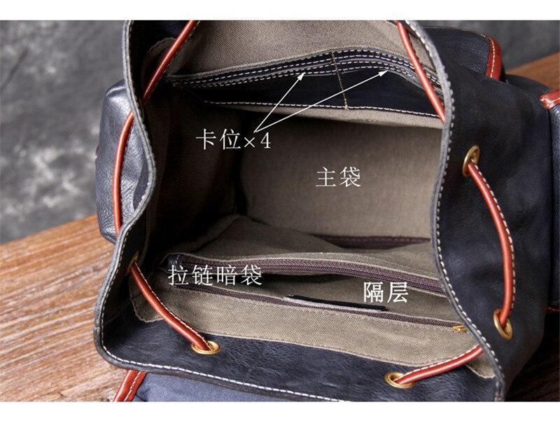 PNDME vintage handmade designer high quality genuine leather men's women's backpack soft cowhide luxury fashion travel bagpack