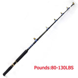 Conventional Boat Fishing Pole with Roller Guides