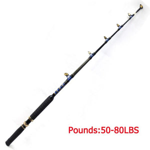 Conventional Boat Fishing Pole with Roller Guides