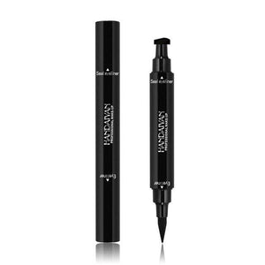 Liquid Stamp Eyeliner Black Waterproof Makeup Long lasting Quick Dry Eye Liner Pencil Cosmetics Tool